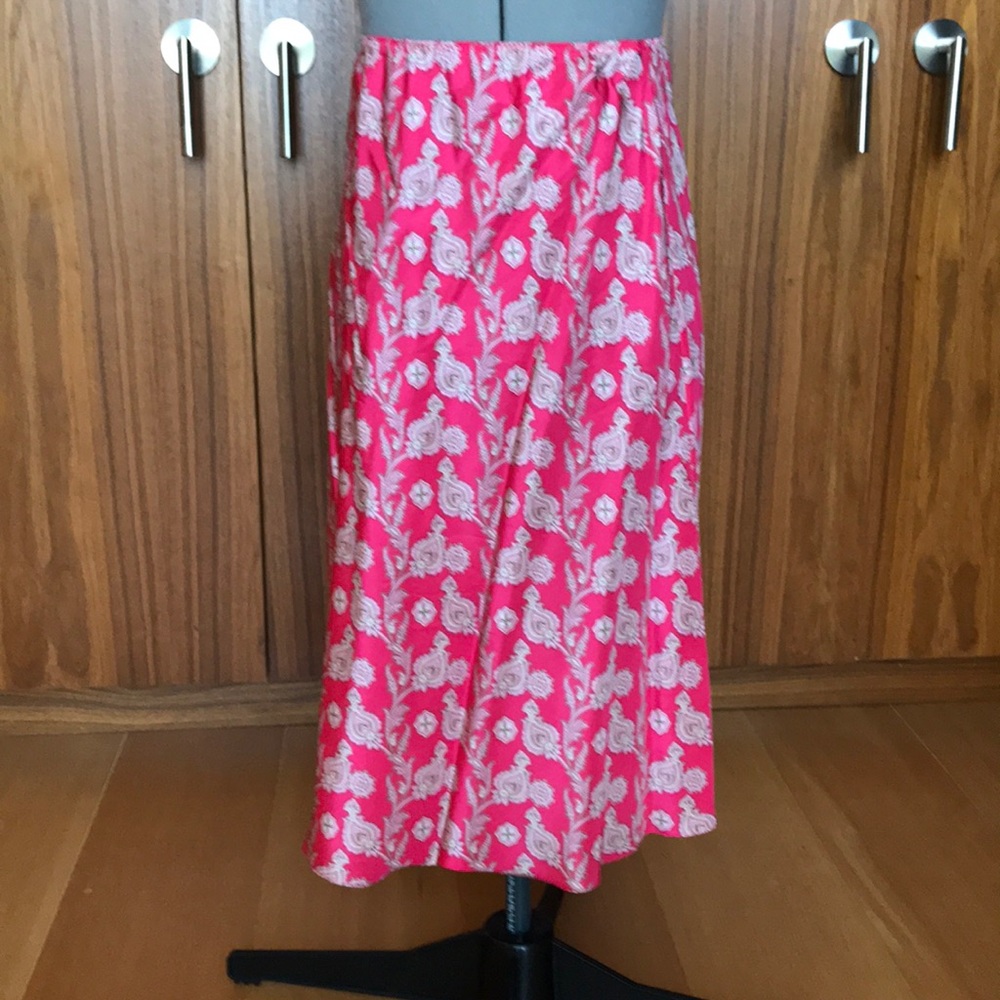 GAP 100% silk skirt elastic waist band